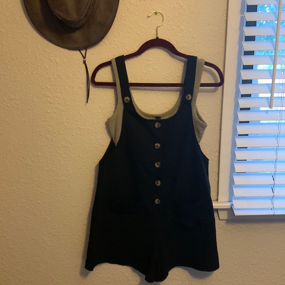 Black overalls